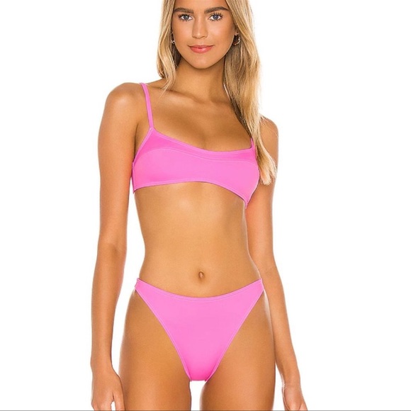 SOLID & STRIPED Other - Solid & Striped The Elsa Bikini Bottoms in Paparazzi neon Pink size XS
